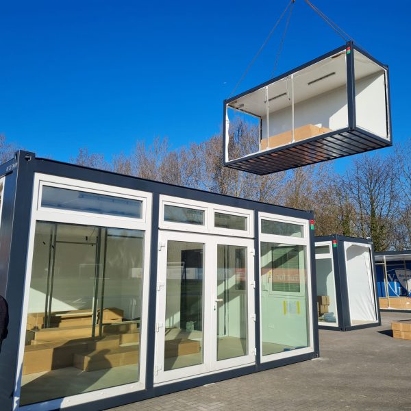 Eventcontainer für VFL Bochum beim Aufbau